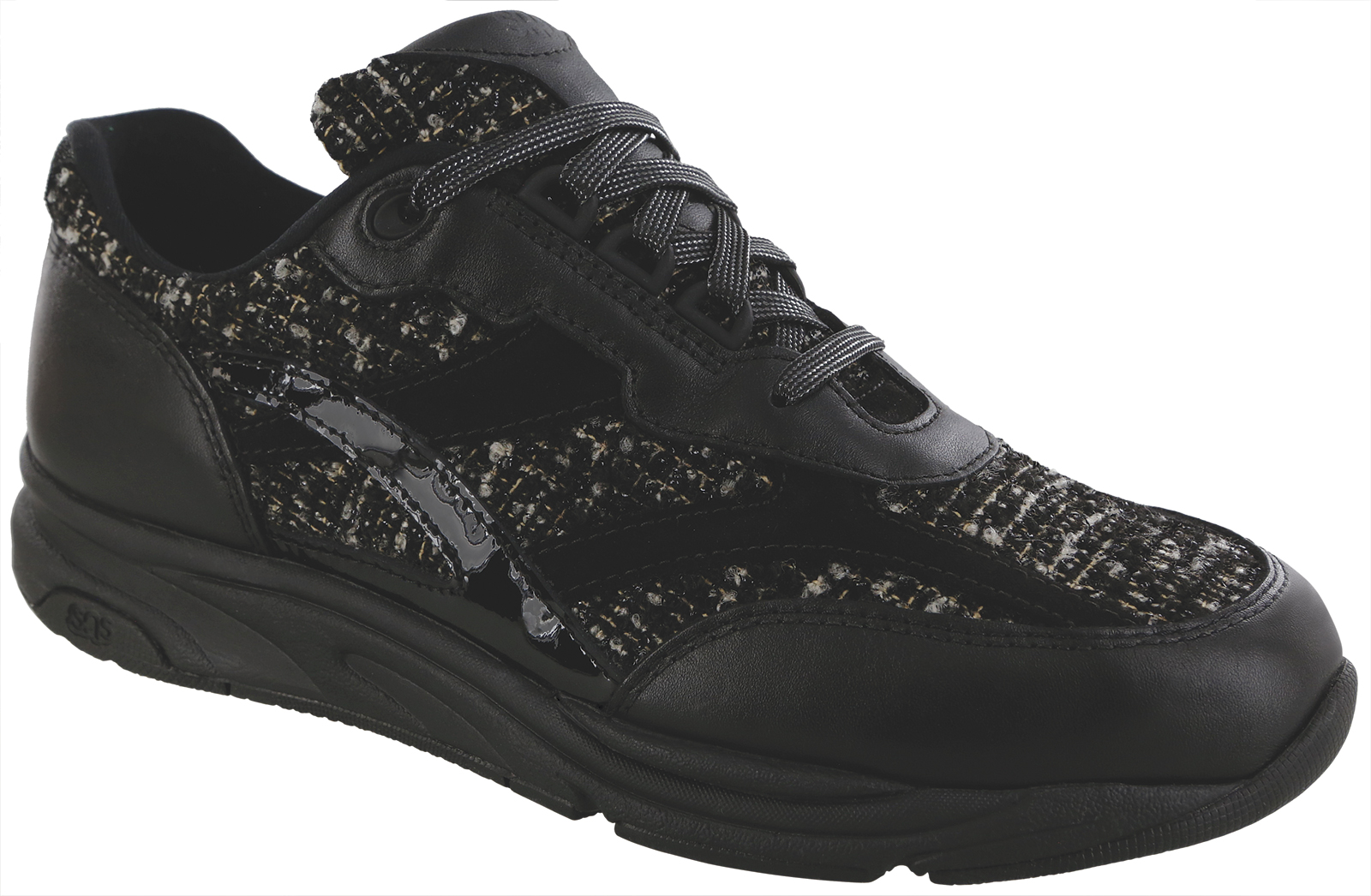 sazae　0618 Tour Mesh LTD Lace Up Sneaker |Tuxedo | SAS Shoes
