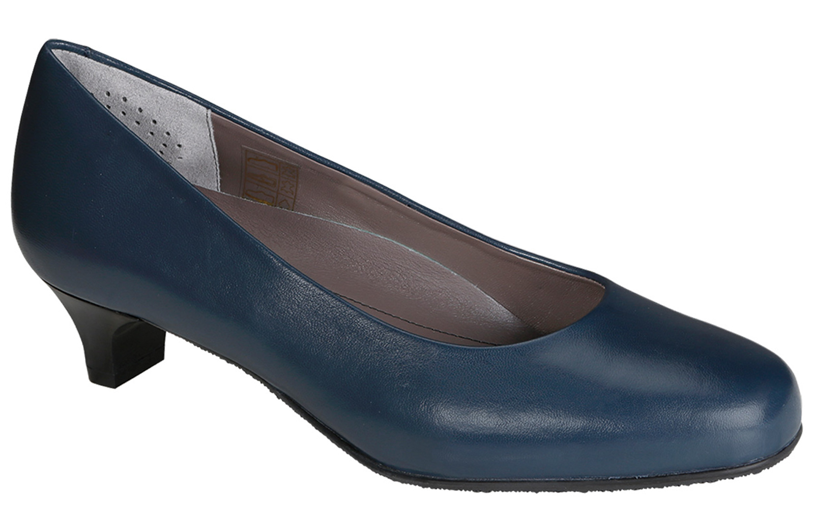 Ladies navy sales court shoes