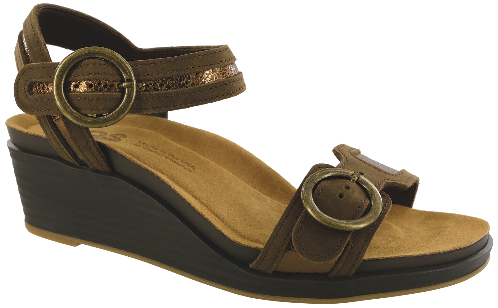 Bronze wedge hotsell sandals
