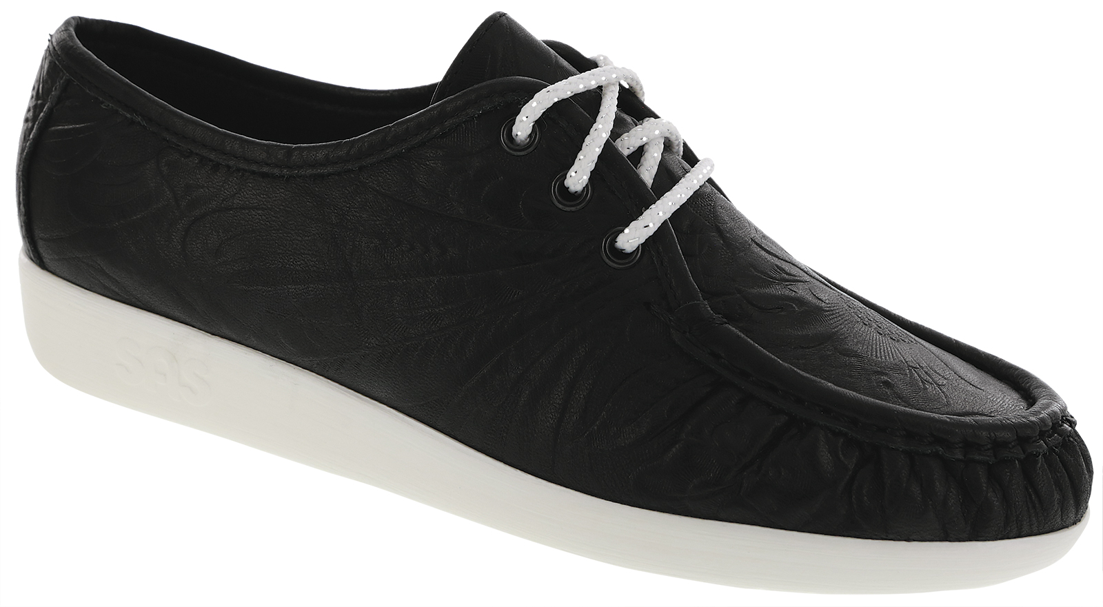 Siesta Lace Up Loafer | Black Larse | SAS Shoes