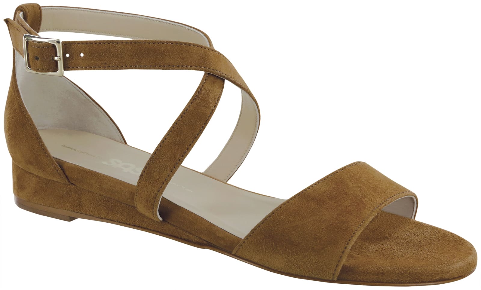 Simone Cross Strap Wedge Sandal | SAS Shoes